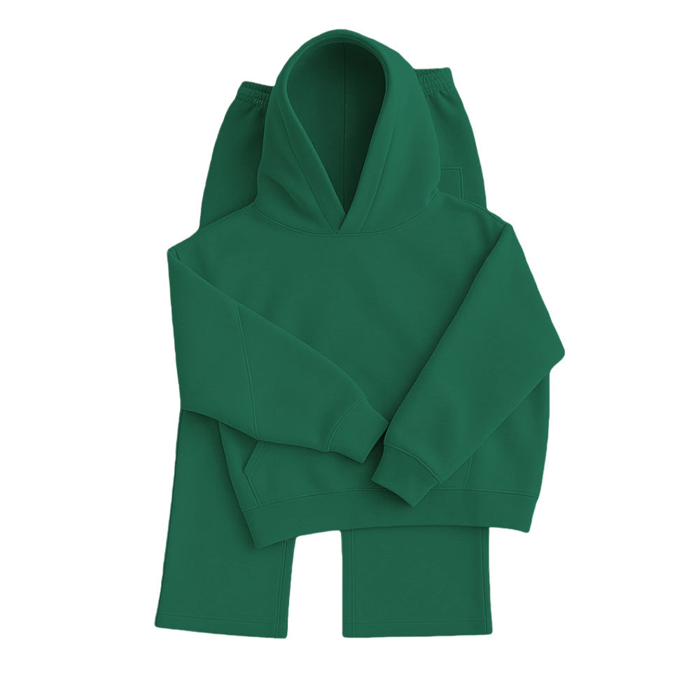 Autumn/Winter Hoodie Set, Loose Fit, Sporty Hooded Two-Piece Set, Casual Sweatshirt and Pants, European and American Style Men's Export Clothing